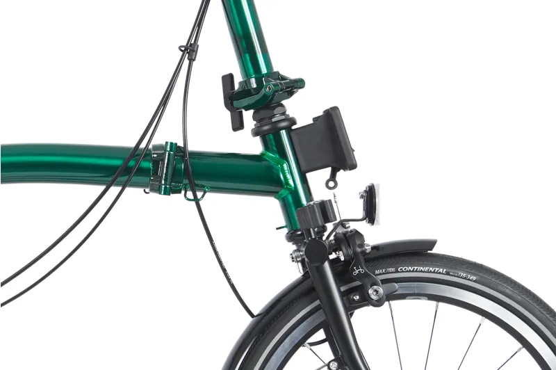 Brompton P Line Urban Folding Bike 2023 in Emerald Green-4